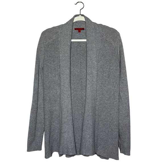 Red Valentino Ribbed Cardigan Size Small Gray Open Front Sweater - Picture 1 of 7